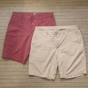 Bundle of two (2) old navy men's active athletov stretch chino shorts